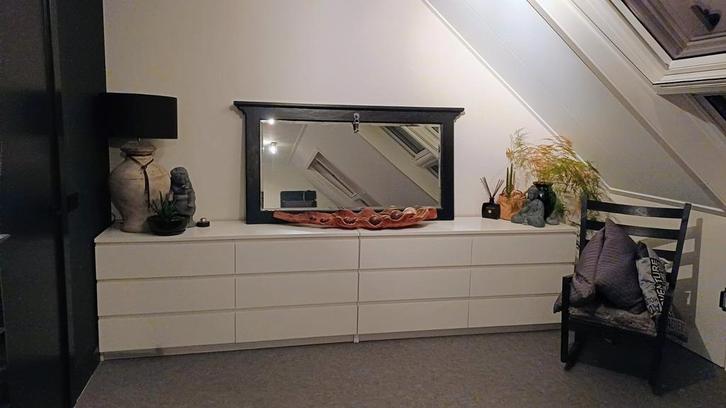 Ikea MALM Ladekasten wit, Huis en Inrichting, Kasten | Ladekasten, Zo goed als nieuw, Minder dan 100 cm, 25 tot 50 cm, 5 laden of meer