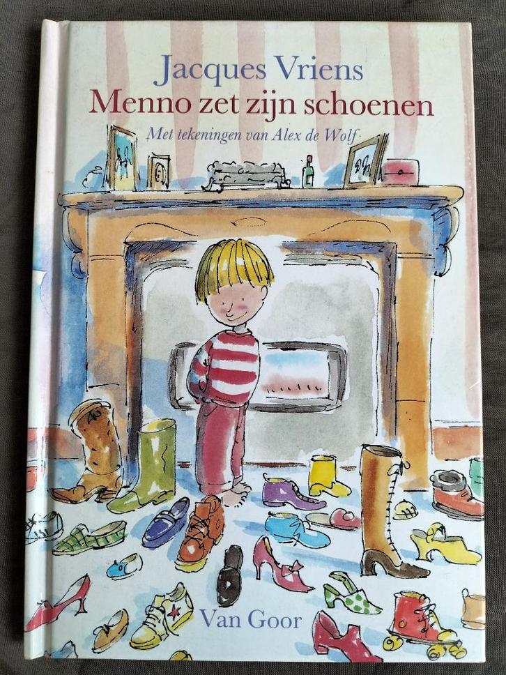 Jacques Vriens - Menno zet zijn schoenen, Boeken, Kinderboeken | Kleuters, Zo goed als nieuw, Fictie algemeen, Jongen of Meisje