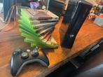 Xbox360  +1x wireless controller +top titels met manuals, Ophalen, Gebruikt, 250 GB, Met 1 controller