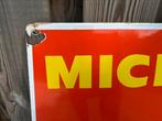 Michelin emaille reclamebord, Reclamebord, Gebruikt, Ophalen of Verzenden, Nvt