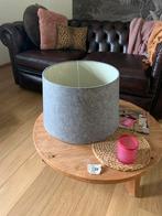 Grijze Lampenkap - Stijlvol & Tijdloos vilt stoer landelijk, Ophalen, 25 tot 50 cm, Rond, Zo goed als nieuw