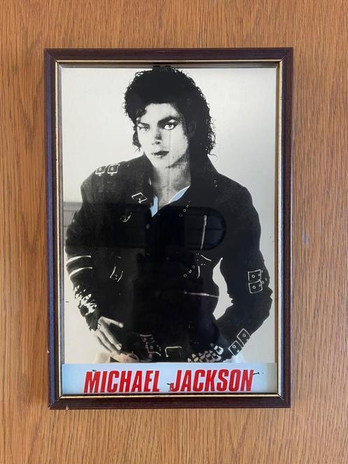 Vintage Michael Jackson spiegel - Bad (1987) design 80s, Antiek en Kunst, Antiek | Spiegels, Minder dan 50 cm, Minder dan 100 cm