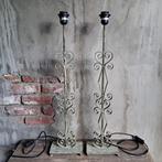 2x Landelijke metalen lampenvoet lamp schemerlamp *Etage3*, ., Ophalen of Verzenden, Zo goed als nieuw, .