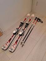 K2 Kinder Skies 124 cm + skistokken 95 cm, Sport en Fitness, Gebruikt, 100 tot 140 cm, Carve, Skiën