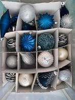 Complete set Kerstdecoratie voor Kerstboom - blauw / zilver, Ophalen, Gebruikt
