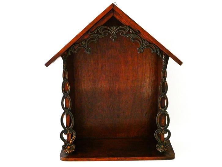 Houten nisje kapel console voor je favoriete Heilige beeld, Antiek en Kunst, Antiek | Religie, Ophalen of Verzenden