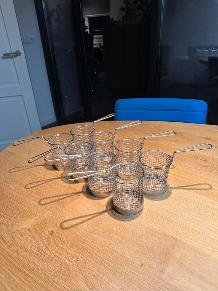 8 Intermezzo frituurmandje, Huis en Inrichting, Keuken | Servies, Zo goed als nieuw, Overige typen, Overige stijlen, Overige materialen