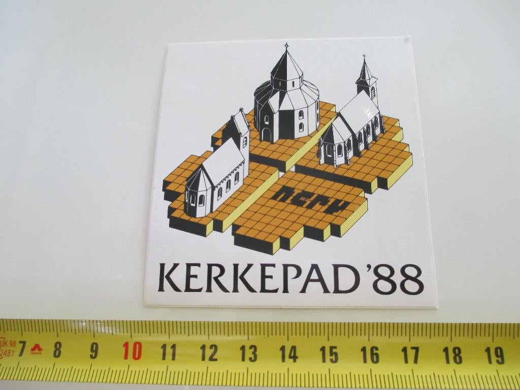 sticker NCRV  Kerkepad 1988, Verzamelen, Stickers, Ophalen, Zo goed als nieuw