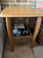 Bijzet tafel, Huis en Inrichting, Minder dan 55 cm, Gebruikt, Vierkant, Hout