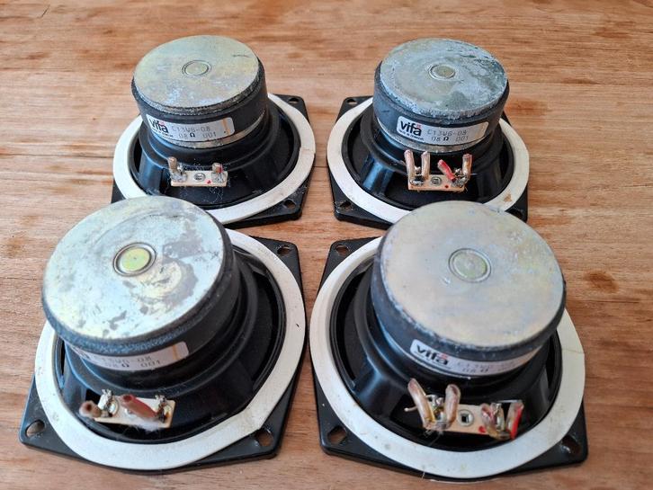 Vifa woofers C13WG-08-08, Audio, Tv en Foto, Luidsprekers, Gebruikt, Front, Rear of Stereo speakers, 60 tot 120 watt, Overige merken