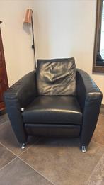 Relaxstoel FSM leder, Huis en Inrichting, Fauteuils, Ophalen, Gebruikt, Modern, 50 tot 75 cm