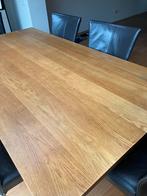 Houten eettafel met stoelen - Beschikbaar begin december, Huis en Inrichting, Tafels | Eettafels, Ophalen, Gebruikt, 100 tot 150 cm