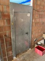 Bouwdeur ; metalen deur met metalen kozijn, Doe-het-zelf en Verbouw, Ophalen of Verzenden, 80 tot 100 cm, Buitendeur, 200 tot 215 cm