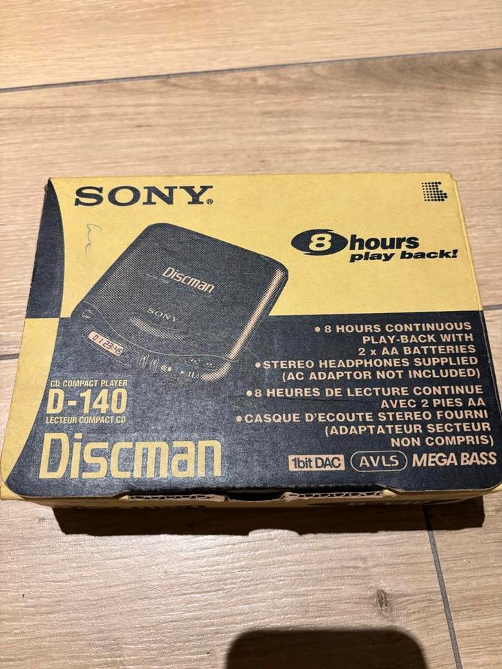 Sony Discman D-140 - Compleet met doos en handleiding!, Audio, Tv en Foto, Walkmans, Discmans en Minidiscspelers, Discman, Ophalen of Verzenden