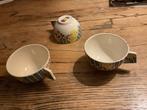Gien kopjes parchwork 3 stuks, Huis en Inrichting, Keuken | Servies, Ophalen of Verzenden, Gebruikt, Overige stijlen, Kop(pen) en/of Schotel(s)
