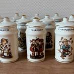 Vintage Goebel M.J. Hummel Kruidenpotjes 12 Stuks, Potjes, Antiek en Kunst, Antiek | Keukenbenodigdheden, Ophalen of Verzenden