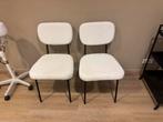4x eetkamerstoel bouclé, Huis en Inrichting, Stoelen, Ophalen, Zo goed als nieuw, Wit, Vier