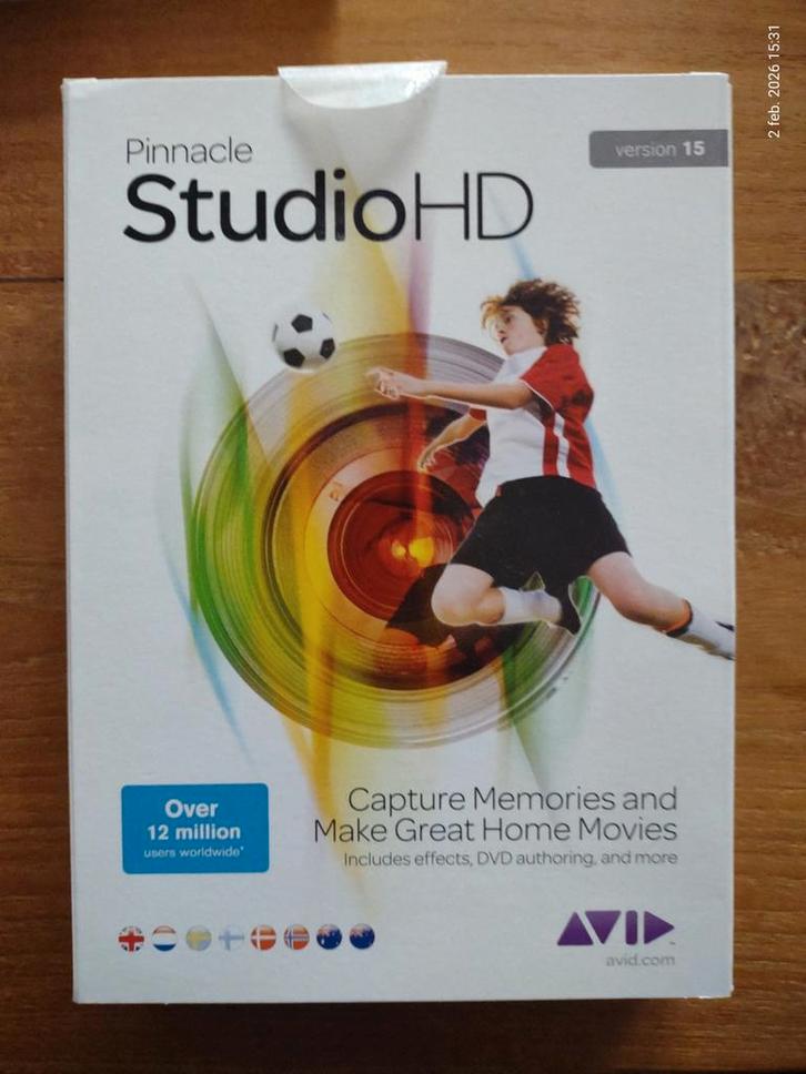 Pinnacle Studio HD Versie 15 - Videobewerkingssoftware, Computers en Software, Ontwerp- en Bewerkingssoftware, Gebruikt, Windows