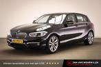 BMW 1-serie 118i Corporate Lease High Executive | LEDER | ST, 65 €/maand, Gebruikt, Met garantie (alle), Zwart