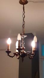 Koperen kroonluchter, Huis en Inrichting, Lampen | Kroonluchters, Ophalen, Gebruikt, Metaal