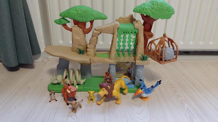 Disney lion king speelset, Verzamelen, Poppetjes en Figuurtjes, Zo goed als nieuw, Ophalen of Verzenden