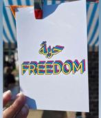 Freedom Print - Vrijheid mini poster - A6 formaat, Ophalen of Verzenden
