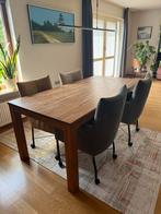 Grote eettafel Eiken, Huis en Inrichting, Tafels | Eettafels, Ophalen, Gebruikt, 50 tot 100 cm, Vijf personen of meer