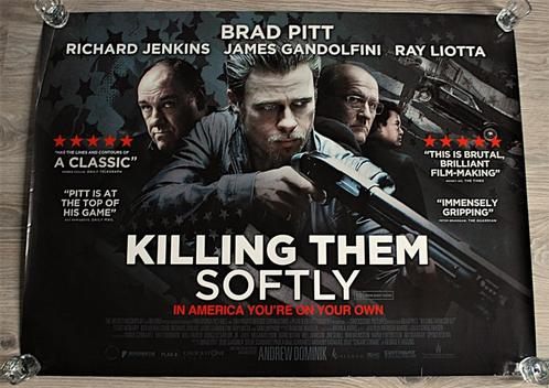 Brad Pitt Bioscoop Poster Enkelzijdig Origineel Engeland, Verzamelen, Posters, Zo goed als nieuw, Film en Tv, A1 t/m A3, Rechthoekig Staand