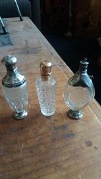 3 antieke parfum flesjes, Antiek en Kunst, Ophalen of Verzenden