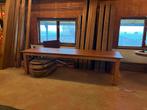 Teak eettafel 300x100, Ophalen, Gebruikt, Teakhout, 200 cm of meer
