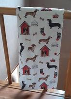 ~ Gobelin Deken Plaid Teckels Honden Lap Stof, Ophalen of Verzenden, Gebruikt