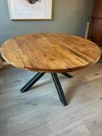 Ronde houten eettafel 140 cm van Pronto Wonen, Ophalen, Rond, Zo goed als nieuw, Vijf personen of meer