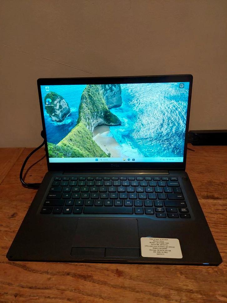 Dell Latitude 7300 - i5-8365u, 256GB SSD, 8GB RAM, Computers en Software, Windows Laptops, Refurbished, 14 inch, SSD, Minder dan 2 Ghz