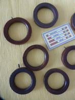 antieke houten ringen rond gordijnrail hout ring gordijn, Ophalen