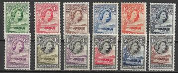 Bechuanaland Botswana 1955 Def serie Elizabeth pfr + plakk beschikbaar voor biedingen