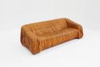 Vintage Piumino cognac leren sofa Jonathan De Pas, Huis en Inrichting, Ophalen, Vintage , italiaans , design, Gebruikt, Driepersoons