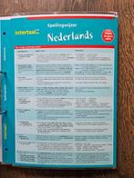 Intertaal educatieve leermiddelen uitklapkaart NL-ENG-FR-DU, Ophalen of Verzenden, Zo goed als nieuw, Overige niveaus