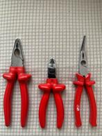 Tangensset VDE 1000 volt,3-delig(handgereedschap), Doe-het-zelf en Verbouw, Gereedschap | Handgereedschap, Ophalen of Verzenden