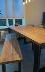 Eettafelset Pronto Romaro + Henders & Hazel stoelen, Ophalen, 100 tot 150 cm, Eikenhout, 200 cm of meer