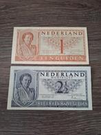 Setje mooie muntbiljetten 1949, 1 en 2,5 gulden Juliana, Ophalen of Verzenden