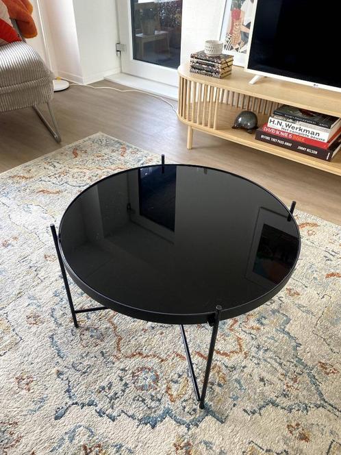 Salontafel Zuiver (Cupid Zwart), Huis en Inrichting, Tafels | Salontafels, Gebruikt, Minder dan 50 cm, 50 tot 100 cm, 50 tot 100 cm