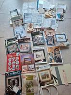 Heel veel borduurpatronen, stof, borduurringen, ..., Ophalen of Verzenden, Gebruikt, Handborduren, Patroon