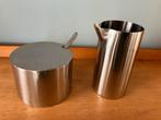 Arne Jacobsen Cylinda Roomstelletje Vintage, Ophalen of Verzenden, Gebruikt, Rvs of Chroom, Bestekset