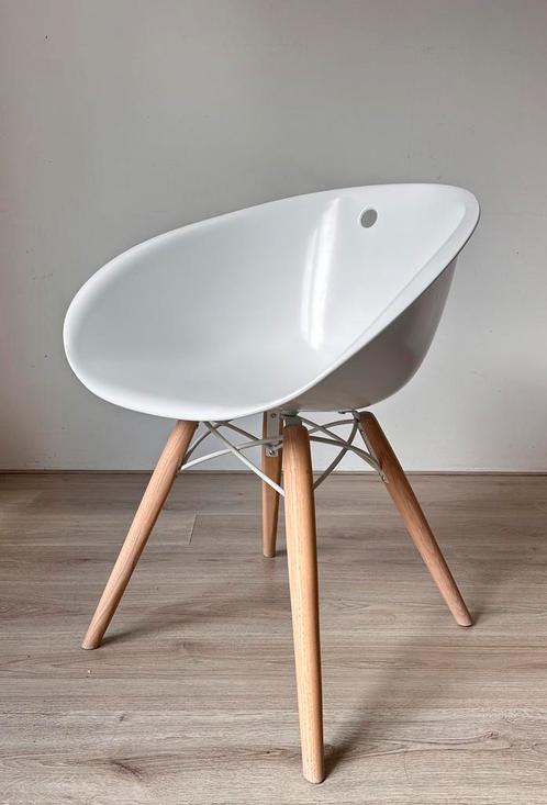 6 Pedrali Gliss 904 design stoelen, Huis en Inrichting, Stoelen, Zo goed als nieuw, Vijf, Zes of meer stoelen, Wit, Ophalen