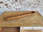 Brocante Franse rieten stokbroodmand/ allegonda, Huis en Inrichting, Woonaccessoires | Schalen en Manden, Ophalen of Verzenden