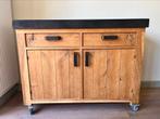 Dressoir Eikenhout verrijdbaar, Ophalen, 100 tot 150 cm, Eikenhout, Zo goed als nieuw