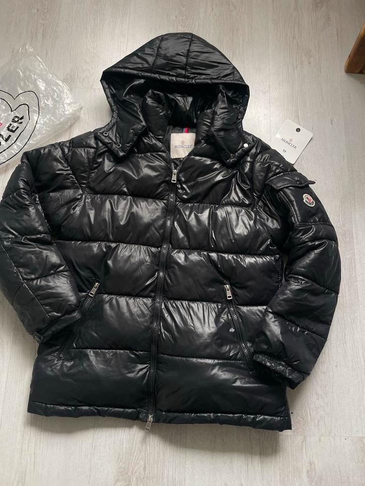 Moncler Winterjas, Kleding | Heren, Jassen | Winter, Zo goed als nieuw, Maat 48/50 (M), Zwart, Ophalen of Verzenden