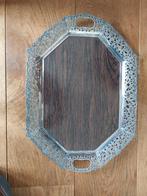 Verzilverd dienblad, Huis en Inrichting, Woonaccessoires | Dienbladen, Ophalen of Verzenden, Gebruikt, Rechthoekig, Metaal