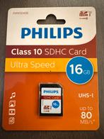 Philips 16GB SDHC Geheugenkaart – Nieuw in verpakking, Philips, Nieuw, Ophalen of Verzenden, Fotocamera