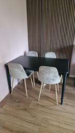 Zwarte IKEA Eettafel danderyd, Huis en Inrichting, Ophalen, Kunststof, Gebruikt, 100 tot 150 cm